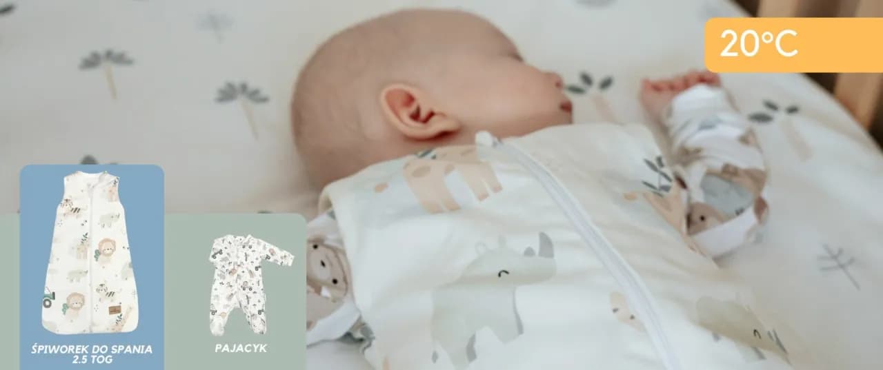 Jak ubrać niemowlę do snu? Skala TOG i bezpieczny sen