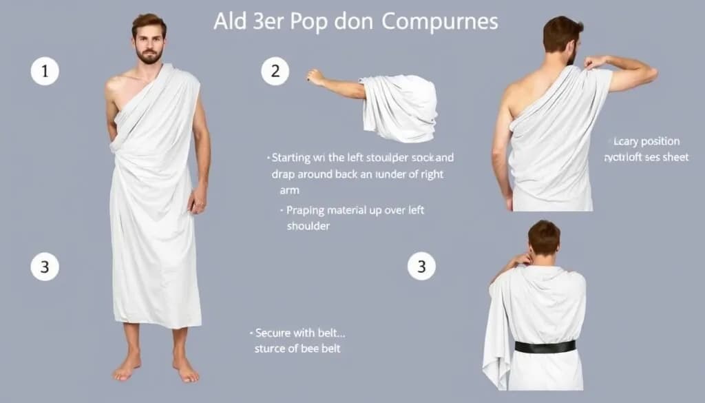 Stwórz strój greckiego boga DIY: Szybko i tanio z prześcieradła